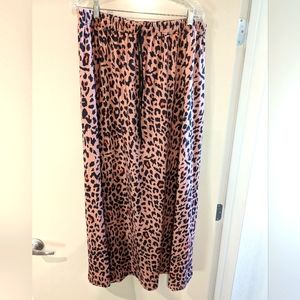 Animal print maxi skirt 1X